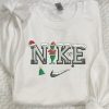 Grinch Christmas  Embroidered Grinch Christmas Snow Vintage Grinch Christmas Embroidered Shirt