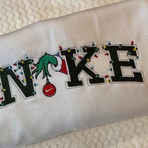 Grinch Christmas Embroidered Grinch Christmas Snow Christmas Embroidered Whoville Embroidered Shirt