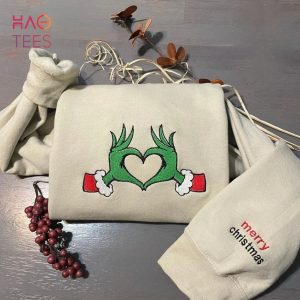 Grinch Christmas Embroidered Grinch Custom Embroidered The Grinch Christmas Crewnecks Merry Christmas Gifts Shirt