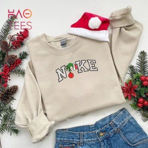 Grinch Hand Embroidered Grinch Christmas Embroidered Grinch Xmas Embroidery Gift Grinch Vintage Shirt