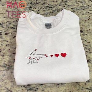 Hand And Hearts Embroidered Shirt