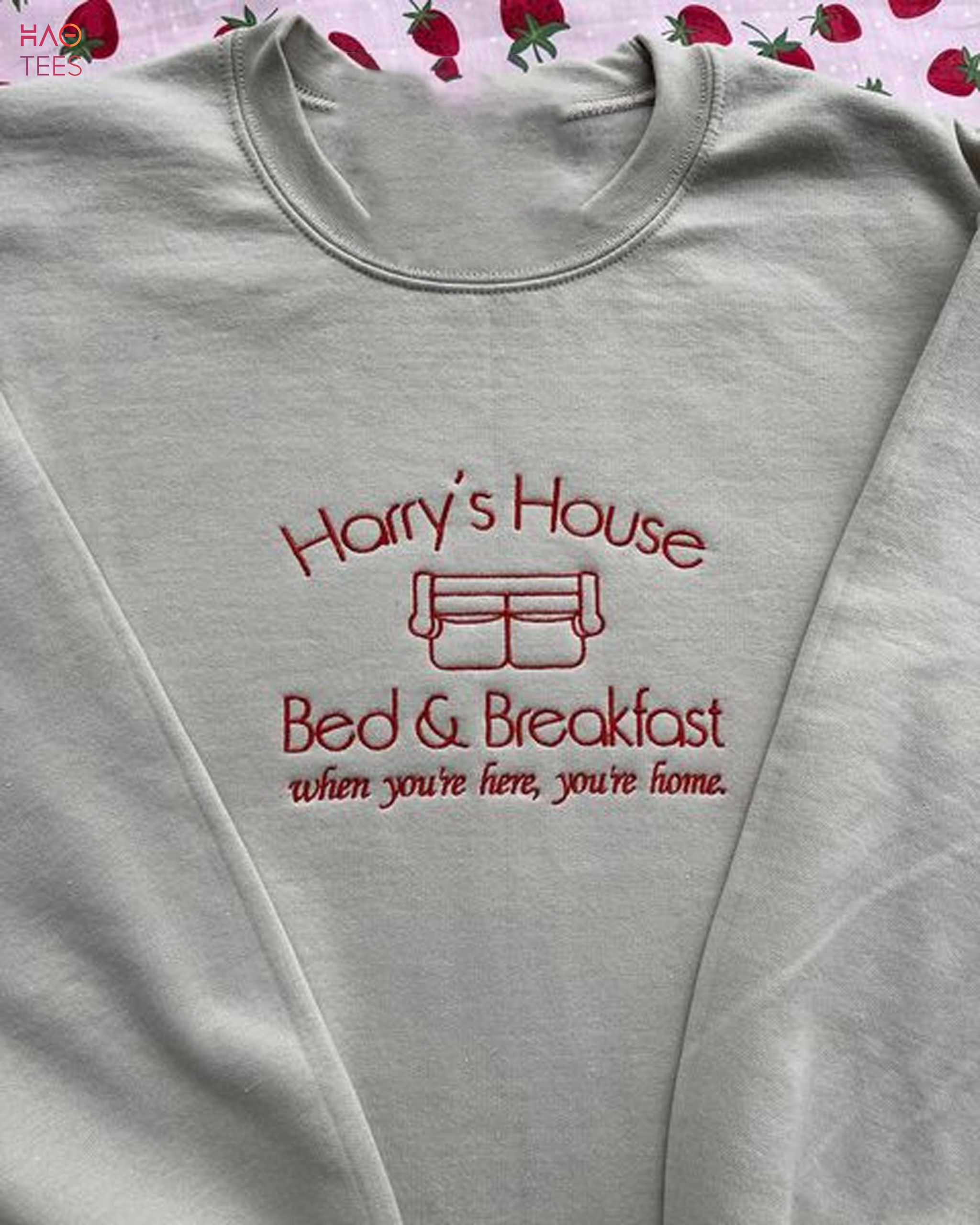 Harrys House Embroidered Crewneck Harry's Style Embroidered Shirt Harrys House Embroidered Crewneck Harry's Style Embroidered Shirt