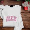 He Never Thinks Of Me Embroidered Crewneck Shirt