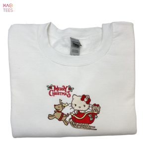 Hello Kitty Christmas Embroidered Trending Y2K Christmas Embroidered Shirt