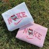 Hello Kitty Cow Moo Cute Embroidery Crewneck Shirt