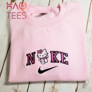 Hello Kitty Nike Logo Embroidered Shirt