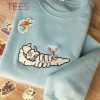 Hugging Clouds Embroidered Crewneck Shirt
