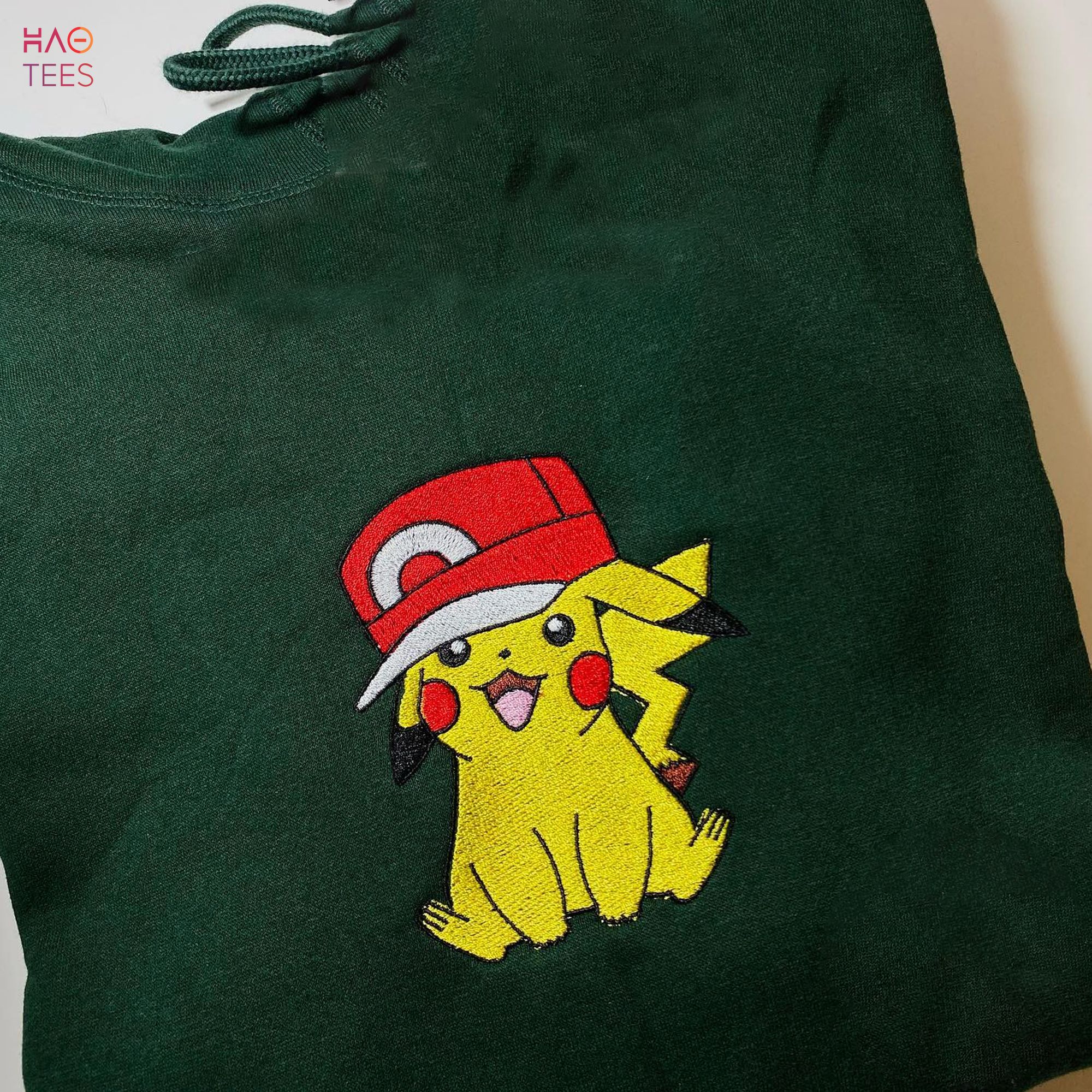Inspired Pikachu Anime Embroidered Embroidered Best Anime Embroidered Shirt