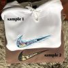 Killua Lightning & AOT Levi Swoosh Embroidered Anime Shirt Killua Lightning & AOT Levi Swoosh Embroidered Anime Shirt