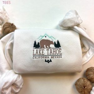 Lake Tahoe Embroidered Crewneck Shirt
