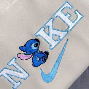 Lilo & Stitch Couple Personalised Embroidery Anniversary Christmas Gift Custom Matching Couple Jumper Shirt Lilo & Stitch Couple Personalised Embroidery Anniversary Christmas Gift Custom Matching Couple Jumper Shirt