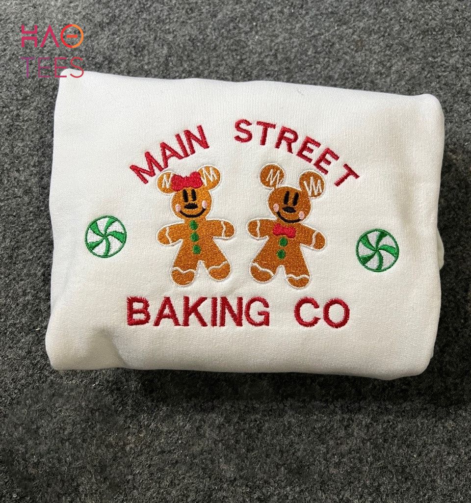 Main Street Disney Park Embroidered Inspired Christmas Shirt Main Street Disney Park Embroidered Inspired Christmas Shirt