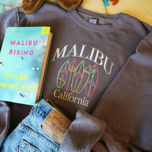 Malibu Rising Inspired Crewneck Embroidered Bookish Shirt