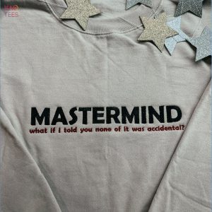 Mastermind Embroidered Crewneck Midnights Album Taylor Swiftie Fan Music Gifts Shirt