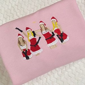 Mean Girls Holiday Dance Embroidered Heavy Duty Beans Crewneck Embroidered Crewneck Shirt