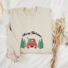 Merry Christmas Embroidered Christmas Tree embroidered Family Christmas Tree Grinch Crewneck Gift Merry Crewneck Whoville University Plus Size Santa Clause Bakery Shirt