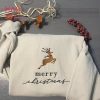 Merry Christmas Embroidered Shirt