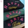 Merry Christmas Embroidered Shirt