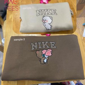 Milk & Mocha Bear Matching embroidered Personalized Couple Valentine’s Day Christmas Gift Shirt