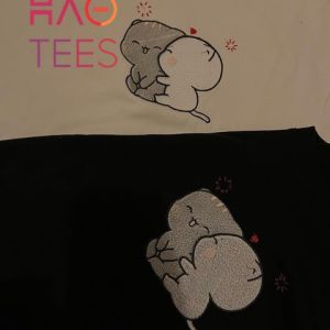 Milk And Mocha Bears Custom Embroidered Crewneck Cartoon Animal Hugging Crewneck Matching Items Anniversary Gift For Her Shirt