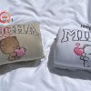 Milk And Mocha Bears Custom Embroidered Crewneck Cartoon Animal Hugging Crewneck Matching Items Anniversary Gift For Her Shirt – AY61