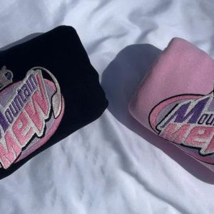Mountain Mew Anime Pokemon Embroidery Crewneck Custom Embroidered Roman Numeral Couple Matching Anniversary Shirt