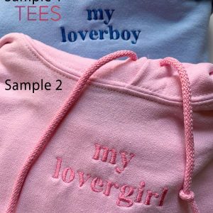My Loverboy  My Lovergirl Embroidered Shirt