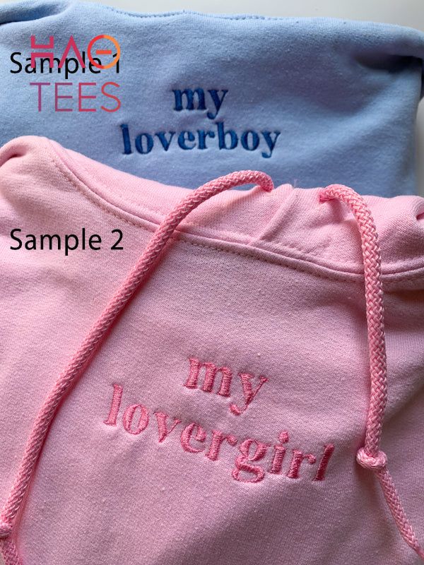My Loverboy My Lovergirl Embroidered Shirt My Loverboy My Lovergirl Embroidered Shirt