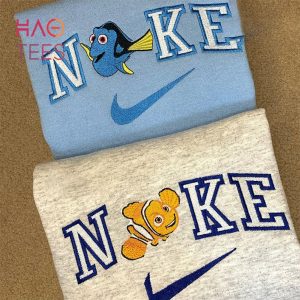 Nemo & Doris Embroidered Couple Matching Sweatshir Embroidered Shirt