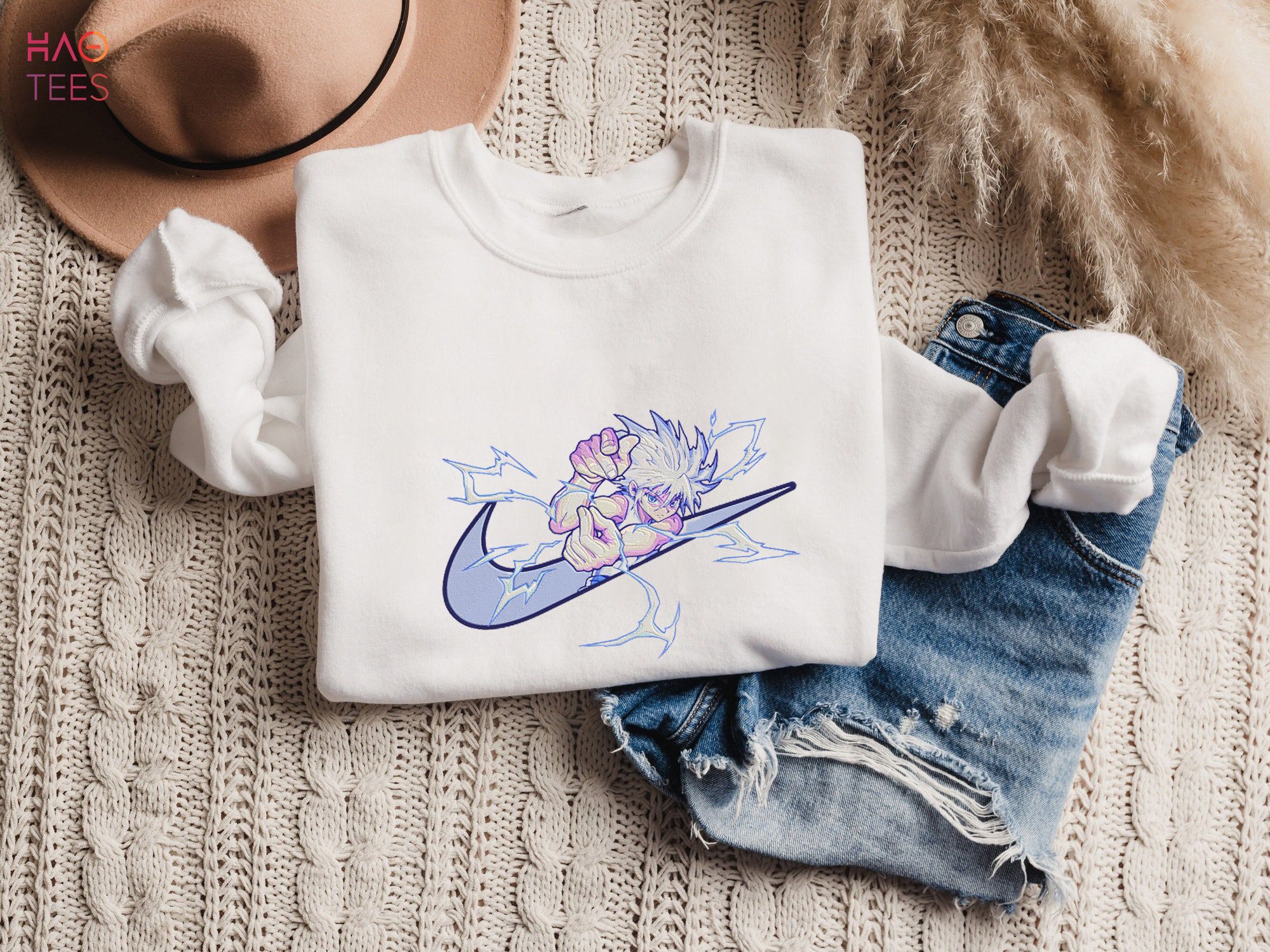 Nke Anime Embroidered Inspired Anime Embroidered Shirt Nke Anime Embroidered Inspired Anime Embroidered Shirt