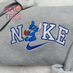 Nke Stitch Coconut Embroidered Lilo & Stitch Shirt