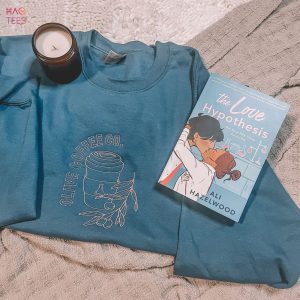 Olive Coffee Embroidered Crewneck The Love Hypothesis Embroidered Crewneck Bookish Steminist Ali Hazelwood Book Lover Gift GY Shirt