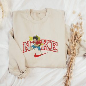 One Piece Embroidered Crewneck Sweater Vintage Anime Shirt