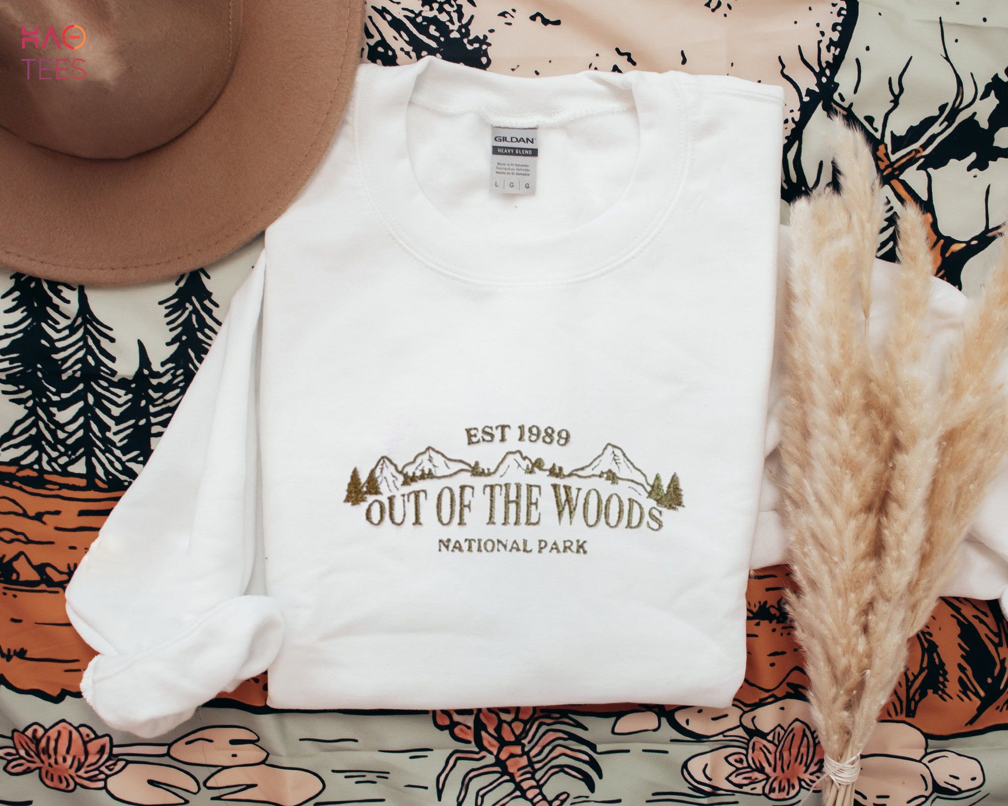 Out Of The Woods National Park Embroidered Travel Crewneck Fall Crewneck Unisex Shirt Out Of The Woods National Park Embroidered Travel Crewneck Fall Crewneck Unisex Shirt
