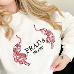 Parada Embroidered Persionalized Tiger Embroidered Milanno Embroidered Crewneck Christmas Gift Shirt – WS21