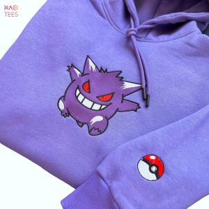 Pokemon Gengar Embroidered Shirt