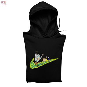 Rick And Morty X Swoosh Anime Embroidered Anime Crewneck Shirt