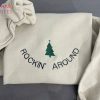 Rockin Around Xmas Tree Embroidered Shirt