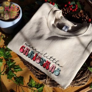 Santa Baby Christmas Embroidered Retro Christmas Crewneck Christmas Unisex Returns Accepted Shirt
