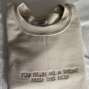 Shrimp Fried This Rice Funny Embroidered Shirt