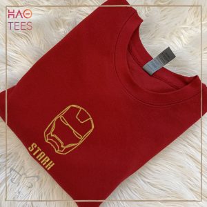 Stark Vintage Embroidered Vintage Avengers Iron Man Embroidered Crewneck Shirt