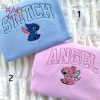 Stitch Custom Embroidery Stitch Crewneck Angel Trendy Gift Shirt
