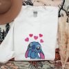Stitch Embroidery Trendy Gift Valentine’s Day Gift Shirt