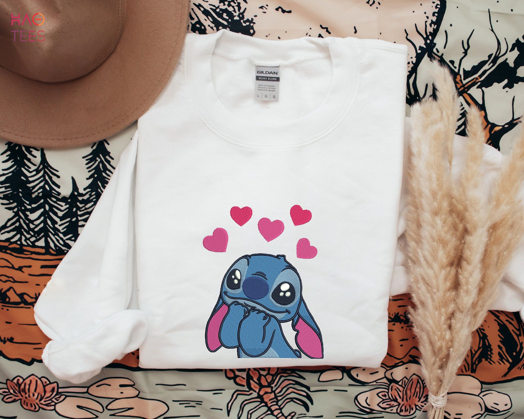 Stitch Embroidery Trendy Gift Valentine's Day Gift Shirt Stitch Embroidery Trendy Gift Valentine's Day Gift Shirt