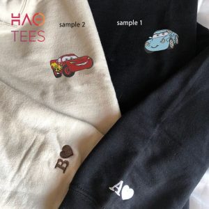 Stitch X Angel Embroidered Couple Embroidered Anniversary Embroidered Couple Matching Clothes Shirt