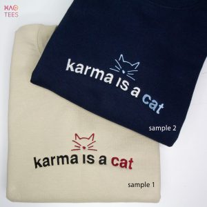 Taylor Karma Is Cat Embroidered Meet Me At Midnights Swiftie Merch Midnights Album Maroon Anti Hero Vigilante Shit