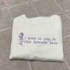 Taylor Swift Lavender Haze Embroidered Shirt