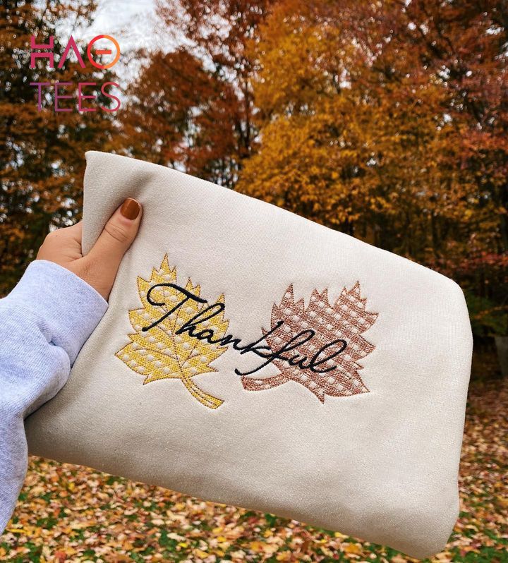 Thankful Embroidered Leopard Pumpkin Thankful Tee Thanksgiving Fall Shirt Thankful Embroidered Leopard Pumpkin Thankful Tee Thanksgiving Fall Shirt