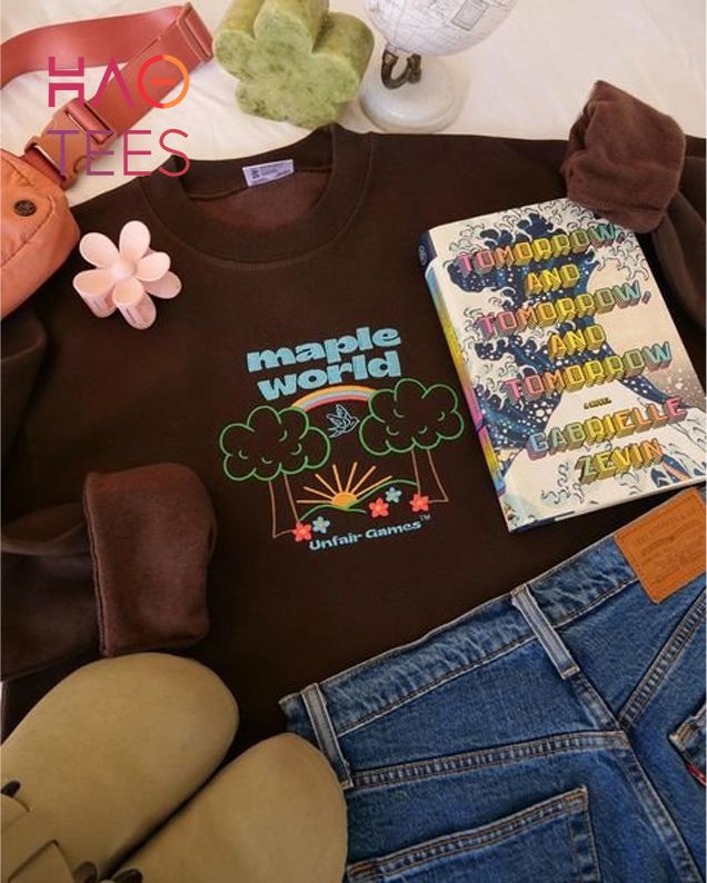 Tomorrow And Tomorrow And Tomorrow Maple World Embroidered Gabrielle Zevin Merch Bookish Book Merch Bookstagram Shirt Tomorrow And Tomorrow And Tomorrow Maple World Embroidered Gabrielle Zevin Merch Bookish Book Merch Bookstagram Shirt