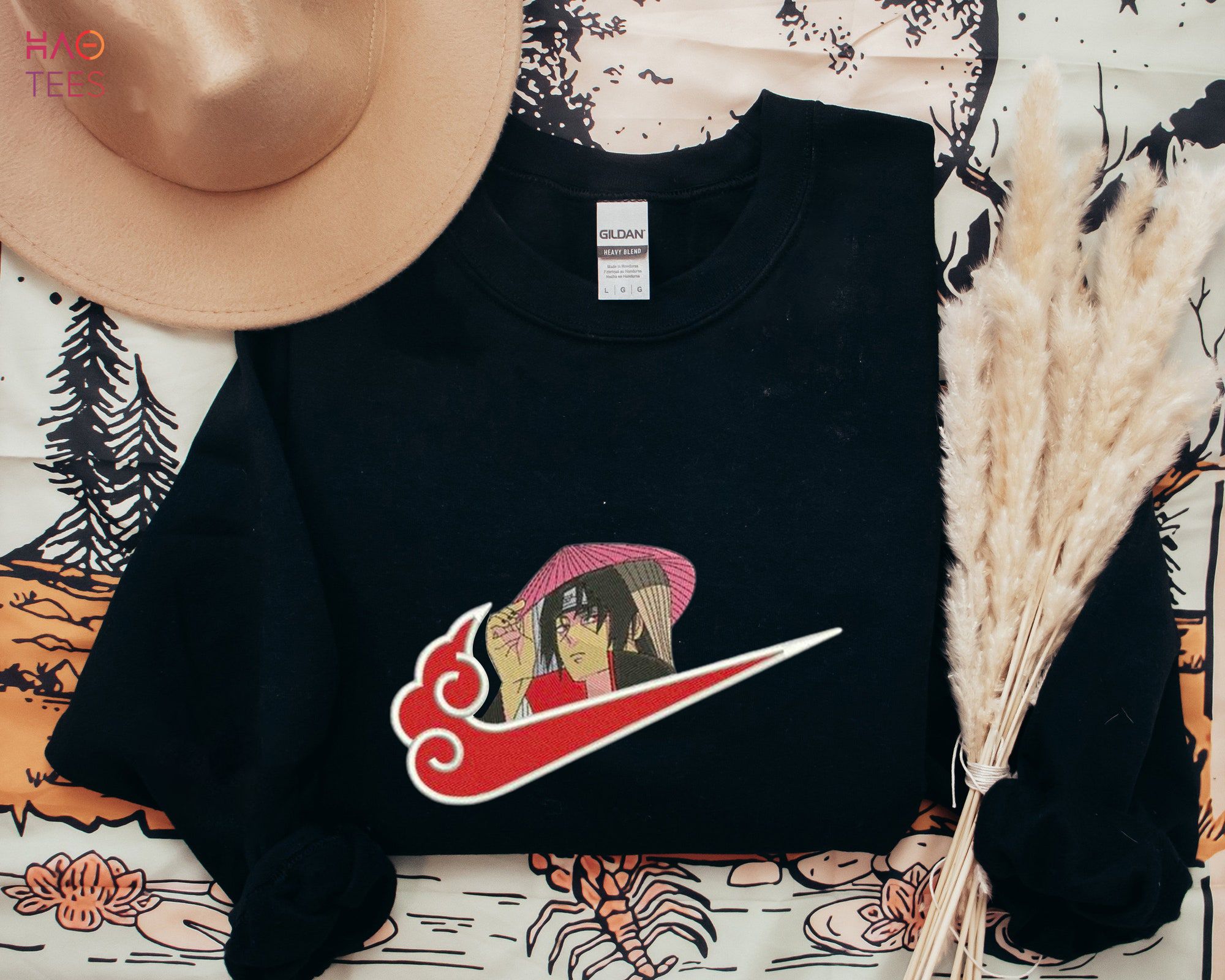 Uchiha Itachi Anime Embroidered Sweatshirt Anime Embroidered Shirt Uchiha Itachi Anime Embroidered Sweatshirt Anime Embroidered Shirt